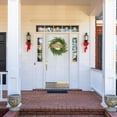thumbnail image 4 of Guvpev 24" Norfolk Pine Wreath for Front Door, Real Touch Norfolk Pine Christmas Wreath, Artificial Green Wreath Greenery Realistic Wreath Holiday Decorations for Walls, Windows, Porches, Home Decor, 4 of 8