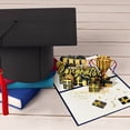 thumbnail image 3 of Decoraciones para el hogar, adornos decorativos, regalos. Tarjeta de graduación 3D de 2 piezas. Tarjeta de felicitación de feliz graduación 3D. Tarjeta de felicitación 3D para celebrar la graduación d, 3 of 9