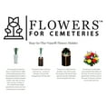 thumbnail image 4 of Drevy Artificial Cemetery Flowers - Realistic - Outdoor Grave Decorations - Rose with Lily Grass, 4 of 4