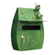 thumbnail image 2 of Buzones de pared vintage, buzón estilo retro con cerradura, buzón vertical Verde, 2 of 9