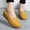 Yellow, variant on Rvasteizo Womens Closed Toe Round Toe Shoes Solid Pull-On Low Heel Flat Summer