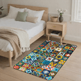 thumbnail image 2 of CURLYOOT Mexican Talavera Area Rug 3x5 Ft Rugs for Entryway Entrance Kitchen, Washable Non Slip Colorful Bohemian Indoor Floor Carpet for Bedroom Living Room, 2 of 7