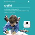 thumbnail image 4 of Small Pocket Printer for Kids Inkless Mobile Printing Machine for Labels Note QR-Code, 4 of 5