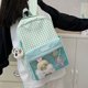 thumbnail image 3 of Con accesorios accesorios mochila ins nicho versión japonesa coreana mochila para estudiantes escuela primaria mochila pequeña a cuadros 2024 nueva 6222-PZ20240718015057 Verde, 3 of 9