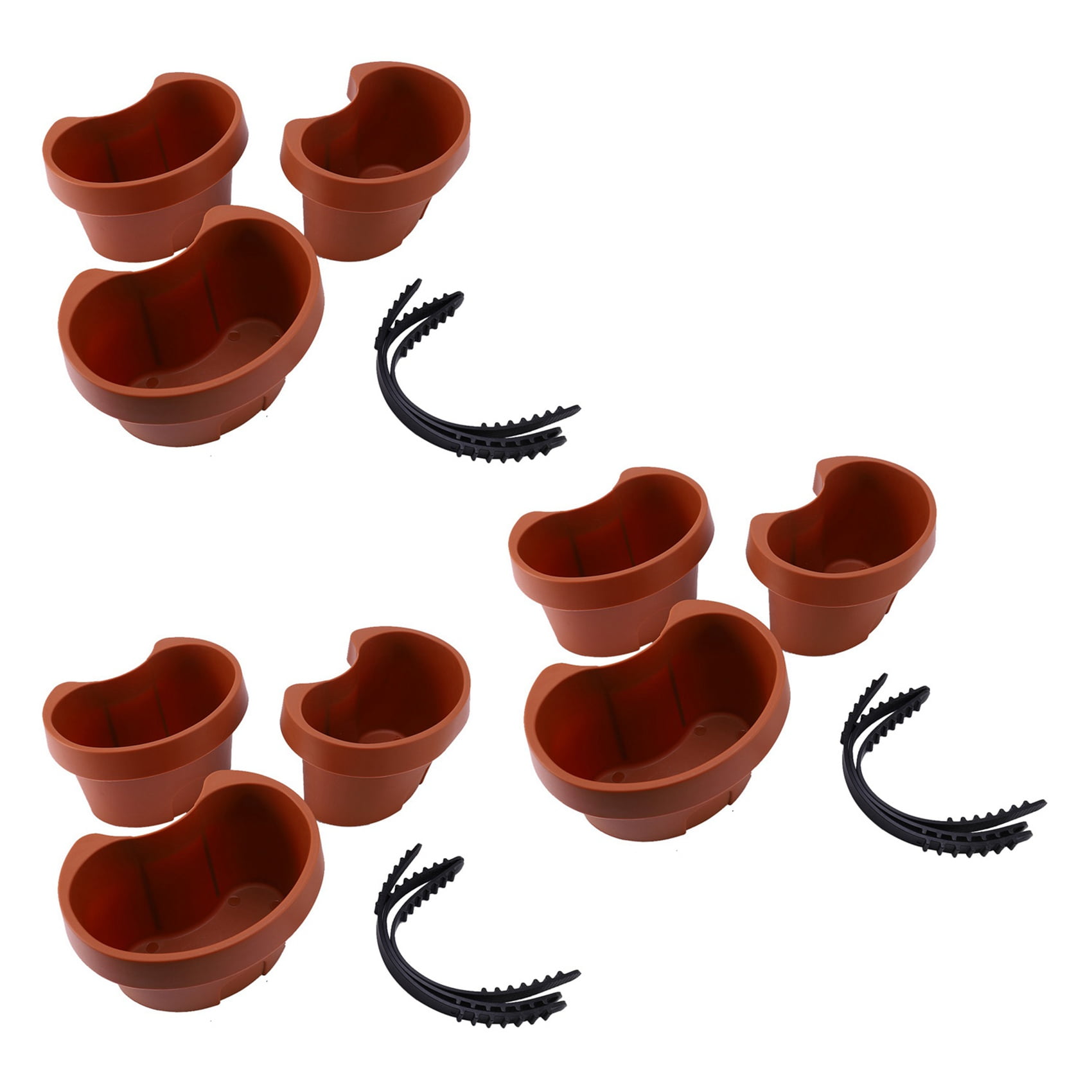 9 Pc Unique Gutter Downspout Garden Flower Pot Drain Pipe Flower Pots Tubs Drain Pipe Garden