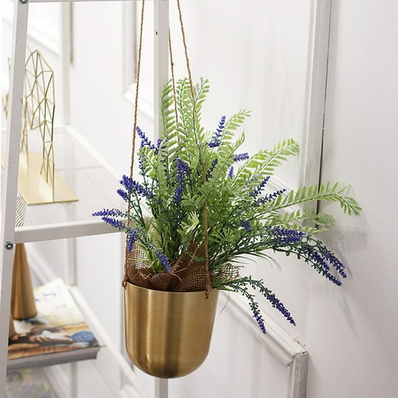 Visland Flower Pot Compact Reusable Iron Hanging DIY Garden Planter Household Supplies