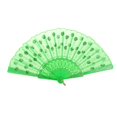 thumbnail image 2 of Ventilador de la mano Tela Verde Bronceado Mano Del Ventilador De Lentejuelas De Plástico Plegable Del Monedero Del Regalo Del Partido De La Muchacha Verde Magideal Ventilador de la mano, 2 of 6