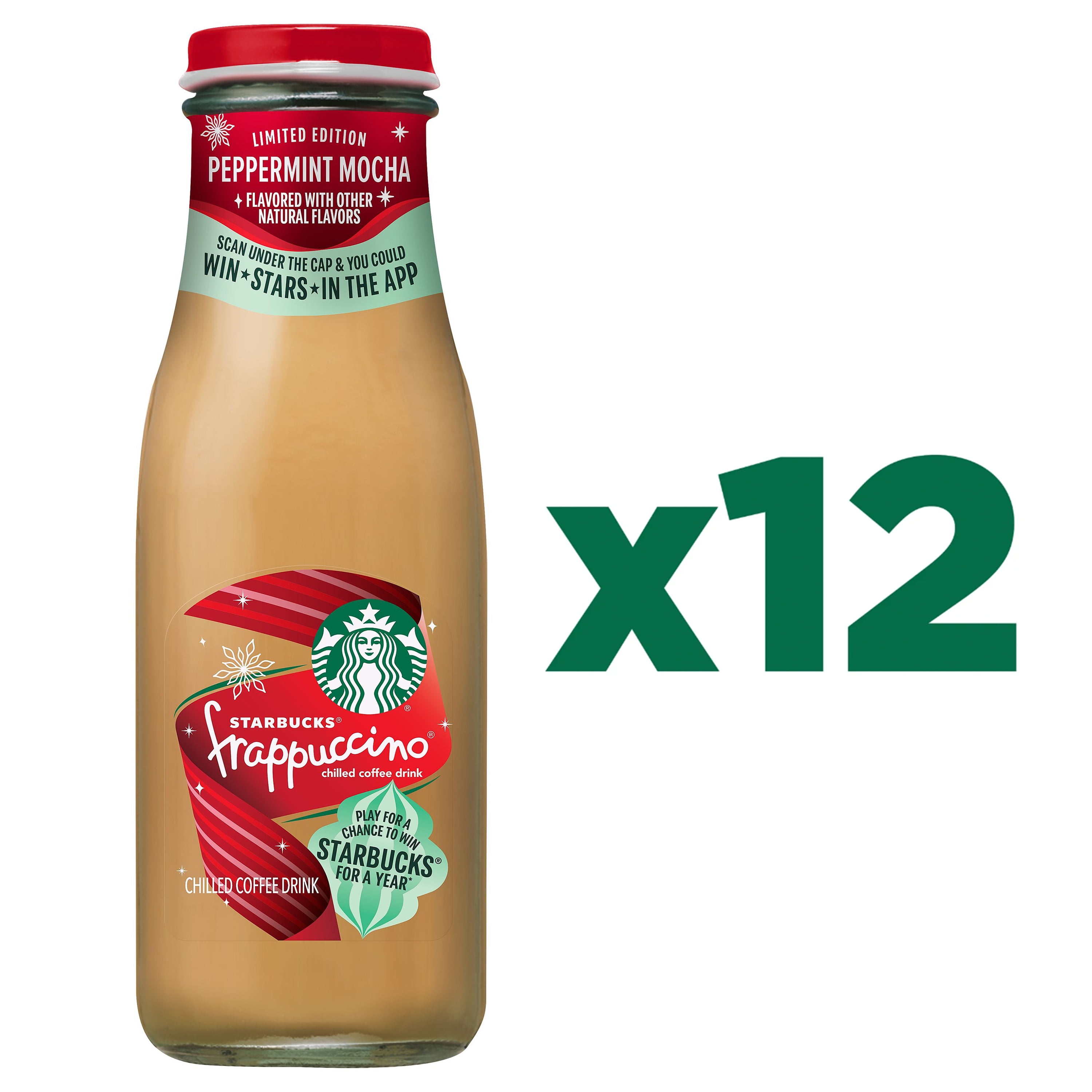 Starbucks Peppermint Mocha Frappuccino, 12 Pack 13.7 fl oz