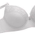 thumbnail image 6 of Women's Bra Lace Lightly Padded Demi Full Coverage Plus Size Bras Underwire Support, 6 of 8