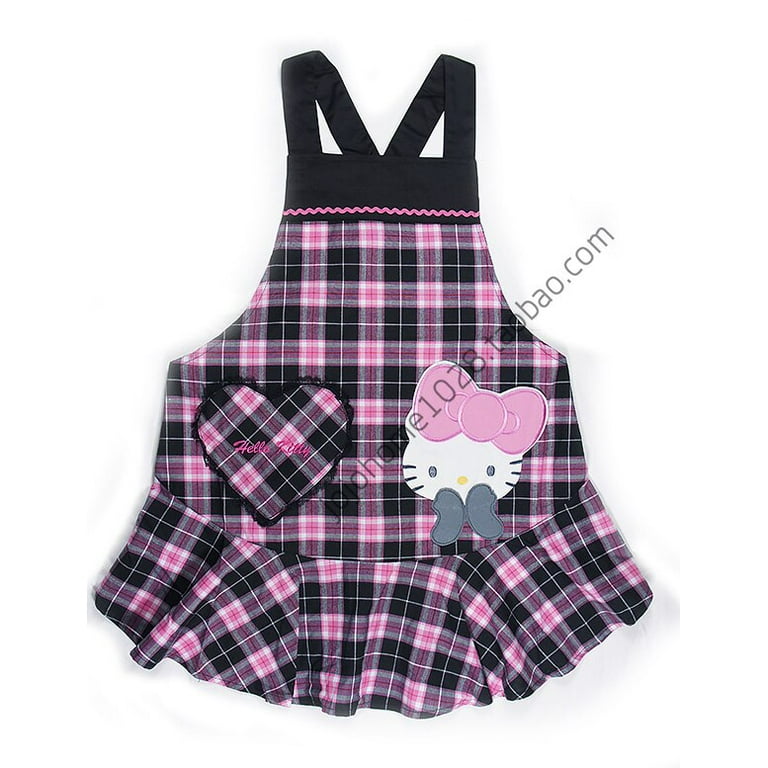 Hello Kitty Gingham Pinafore Apron