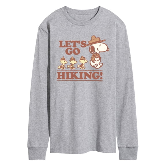 Peanuts - Lets Go Hiking - Men's Long Sleeve Graphic T-Shirt
