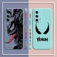 thumbnail image 5 of Case For OPPO Realme 9 8 8I 7 6 5 C21 GT NEO 2 3 5 V15 V25 Colour Simple Liquid Silicone Case Marvel Comics Venom, 5 of 5