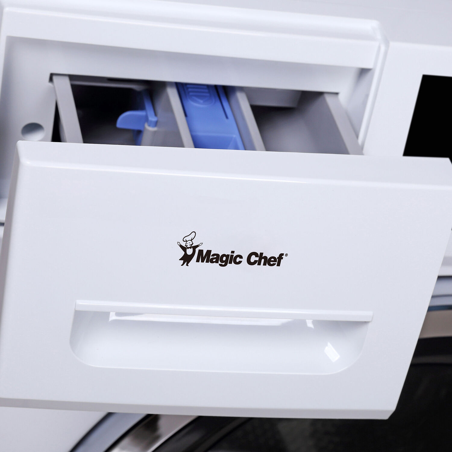 Magic Chef Brand 24 in. 2.7 Cu. ft. Front Load Washer in White MCSFLW27W, 23.4 in L x 33.5 in H x 23.4 in D, 160.9 lbs. - image 3 of 8