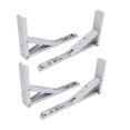 thumbnail image 1 of Soporte de estante plegable Unique Bargains 4 piezas 25 cm de largo, 1 of 4