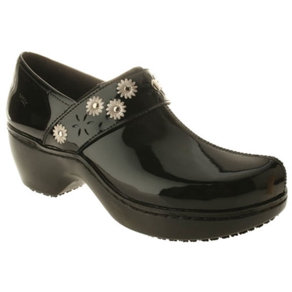 Women's Spring Step Pro Slip On Back Clogs BLACK 8.5 M