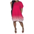 thumbnail image 1 of FVWITLYH Robe d'Été pour Femmes Sans Manches Col en V Bretelles Spaghetti Ligne A Mode 2023 Robe Décontractée Rose Vif,m, 1 of 4