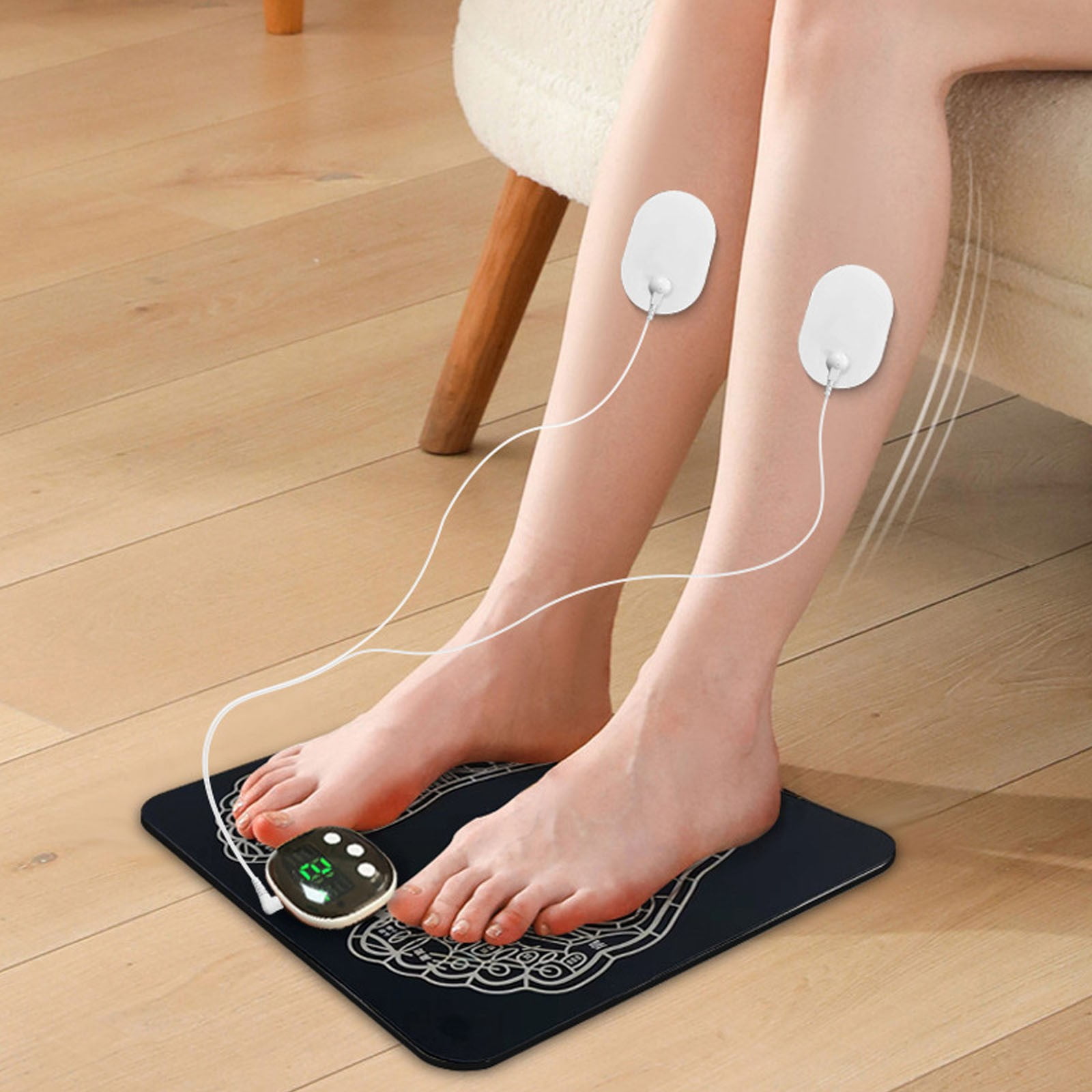 ZMKIAG Portable Foot Massager for Neuropathy Relief - Muscle Stimulator Machine for Soothing Comfort, Circulation and Revitalization for Tired Feet and Ankles