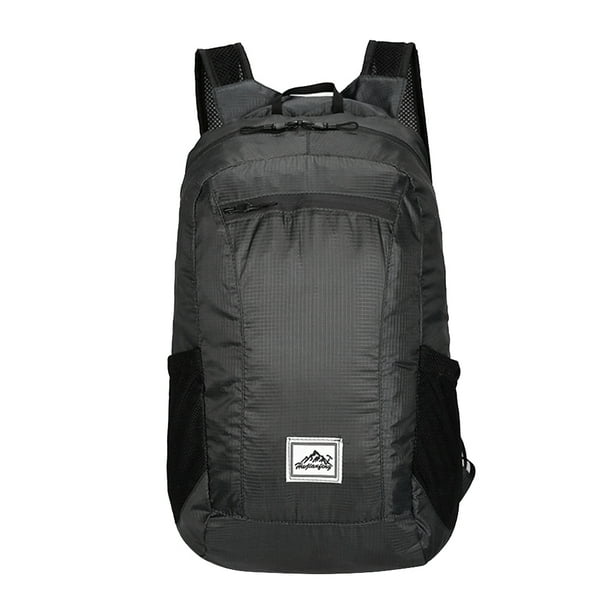 EeaseMX Mochila impermeable para deportes al aire libre, plegable y ligera, ideal para viajes, senderismo y acampada (negra).