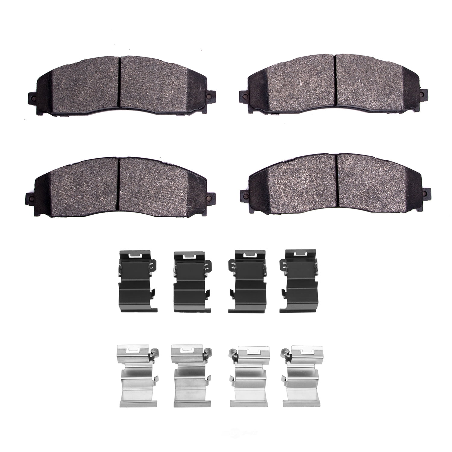 Dynamic Friction Company 1551-1691-01 DFC 5000 Advanced Brake Pads - Semi Metallic and Hardware Kit