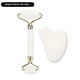 thumbnail image 1 of Rose Quartz Gua Sha Roller Double Headed Face Massager for Skin Care Body and Face Massage Tool White, 1 of 5