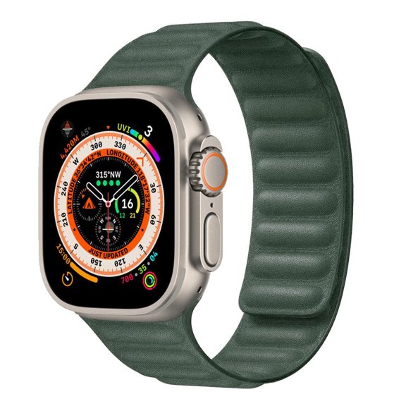 LEIXIUER FineWoven Magnetic Link Band Compatible with Apple Watch Band 49mm 45mm 44mm 42mm, Woven Loop Strap Magnet for iWatch Ultra 2 / Ultra/SE 2 / SE/Series 9 8 7 6 5 4 3 2 1