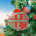 thumbnail image 4 of Adornos Navideños con Monograma Acrílico de 26 Letras y Gorro de Papá Noel | Adornos Navideños 2D para Manualidades | Adornos con Letras Colgantes para Decorar El Hogar, La Chimenea, La Puerta y La V, 4 of 5