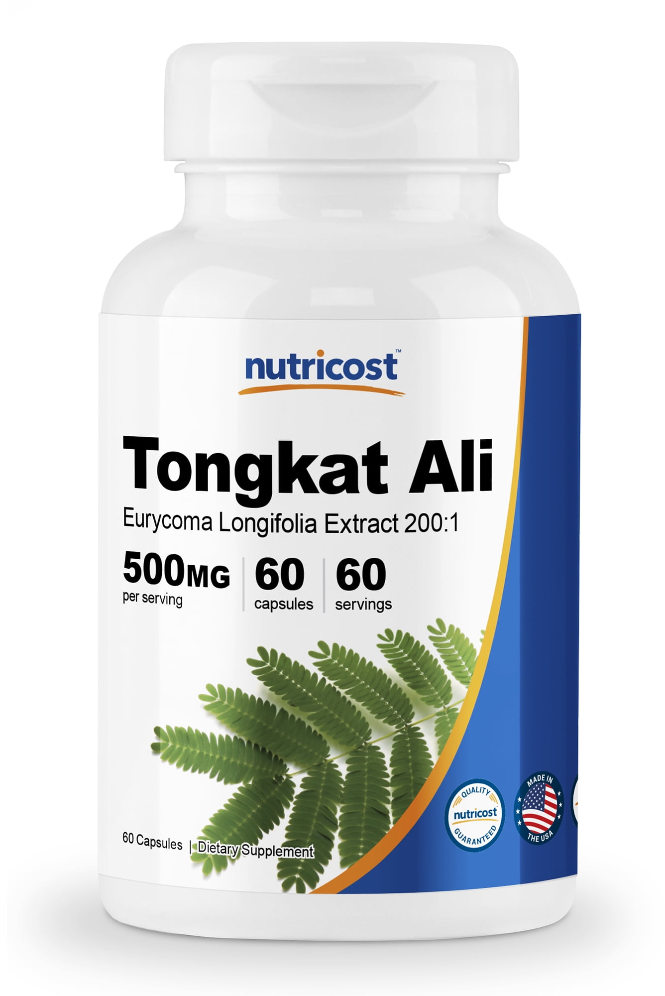 Nutricost Tongkat Ali 500mg, 60 Capsules 2001 Extract Veggie Caps