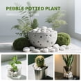 thumbnail image 2 of Polished White River Pebbles 1.8-2.6in - Natural Decorative Stones for Indoor Decor, DIY Crafts & Garden Landscaping, 2 of 7