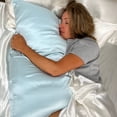 thumbnail image 2 of 19 Momme Silk Pillowcase - Blue, 2 of 9
