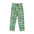 thumbnail image 4 of Daiia Animals with Leaf Men's Sleep Pant with Pockets and Drawstring,Pajama Pants-Large, 4 of 9