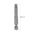 thumbnail image 2 of Punta de destornillador de estrella de seguridad magnética Uxcell T30 de 6 puntos, vástago hexagonal de 1/4" y longitud de 2", paquete de 2, 2 of 6