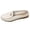 White, variant on Women's Backless Penny Loafers Round Toe Slip on Orthopedic Walking Shoes with Arch Support Casual Slides Moccasins Pink Size 8