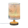 thumbnail image 2 of Seashell Starfish Beach Bedside Table Lamp LED Warm Lights with USB Charging Port Retro Cylinder Desk Lamps, 2 of 7