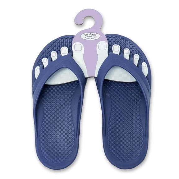 Footlogix Comfeeze Sandals for Women, Recovery Footwear with Toe Separators, Arch & Heel Support, Size 7, Single Pair, Pain Relief