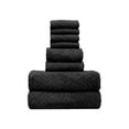 thumbnail image 2 of Velvet Towel Set Soft Absorbent Bath Towels for Home and Daily Use, Black, 2 of 8