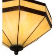 thumbnail image 3 of Meyda Tiffany 182677 Topridge 3 Light 14" Wide Semi-Flush Ceiling Fixture - Bronze, 3 of 7