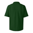 thumbnail image 5 of Domuza Polo Shirts for Men Cotton Short Sleeve T-Shirts 3 Buttons Classic Fit Casual Lightweight Breathable Golf Shirts Dark Green 3XL, 5 of 8