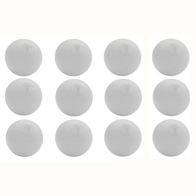 Pelotas de lacrosse STX oficiales blancas, paquete de 12