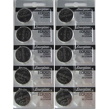 10 CR2025 Energizer Lithium Batteries (2 packs of 5)