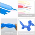 thumbnail image 3 of 50/100pcs 260 Balloons Long Modelling Balloons for Kids Birthday Decoration, 100% Biodegradable Latex Balloons, Safe and Non-Toxic, Perfect for Party Decorations, Arts and Crafts, 3 of 7