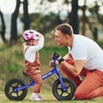 thumbnail image 2 of Infans Kids Balance Bike No Pedal Training Bicycle w/ Adjustable Handlebar & Seat Blue, 2 of 7