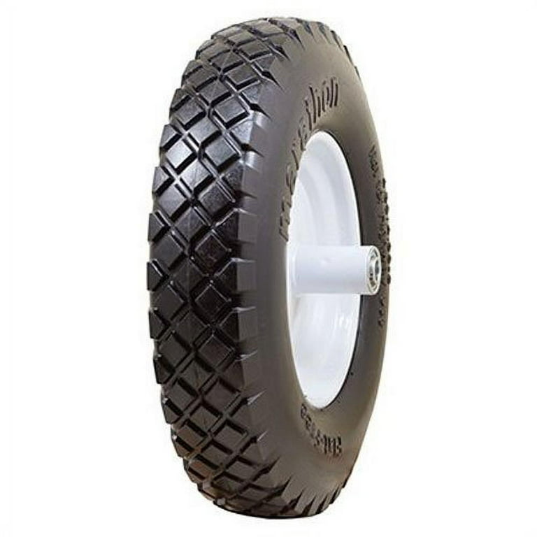 Wheelbarrow Tires 4.80/4.00-8 with 5/8 Bearing, 3.5-6 Hub Flat