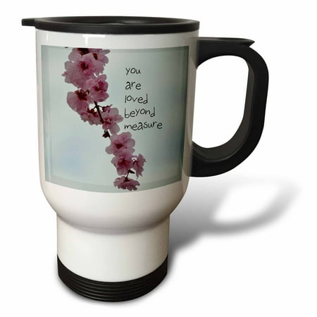 

Pink Flowers Vine - You are Loved - Inspirational - Photography 14oz Stainless Steel Travel Mug tm-51336-1