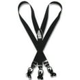 thumbnail image 1 of Mens Y-Back Button Clip Convertible Suspenders Black, 1 of 2