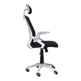 thumbnail image 4 of Silla de Oficina Gerencial con respaldo ergonómico, cabecera Negro y Blanco, 4 of 8