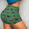 thumbnail image 4 of Lsque Christmas Dachshund Pattern High Waisted Biker Shorts for Women-Tummy Control Fitness Athletic Workout Running Yoga Gym Shorts,Moisture-Wicking-X-Large, 4 of 9