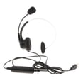 thumbnail image 4 of 2x Auricular USB para Computadora Auricular con Cable sobre La Cabeza para Centro de Llamadas, 4 of 9