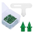 thumbnail image 1 of Spikes de zapatos de pista 50x 5 mm de de s de pista y campo para el entrenamiento de sprint Verde, 1 of 8