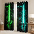 thumbnail image 2 of Castle Fairy Gamepads Lightsaber Black Out Curtains for Kids Children Teens,Video Game Curtains Pack of 2 (42x63 Each),Galaxy Universe Bedroom Curtains,Microfiber Bedroom Decor, 2 of 6