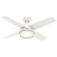 thumbnail image 1 of Hunter Dempsey 44" Quiet Ceiling Fan with LED Light and Handheld Remote, White, 1 of 8